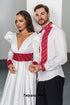 Dress Yana, man's shirt Yakiv (red embroidery)