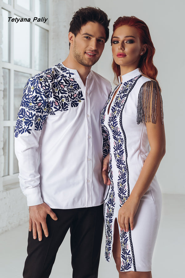 Dress Victoria, short. Men's shirt Oliver