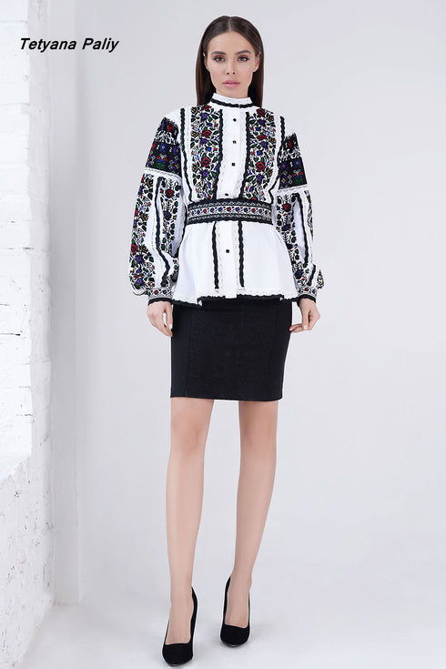 Embroidered Shirt Vesta