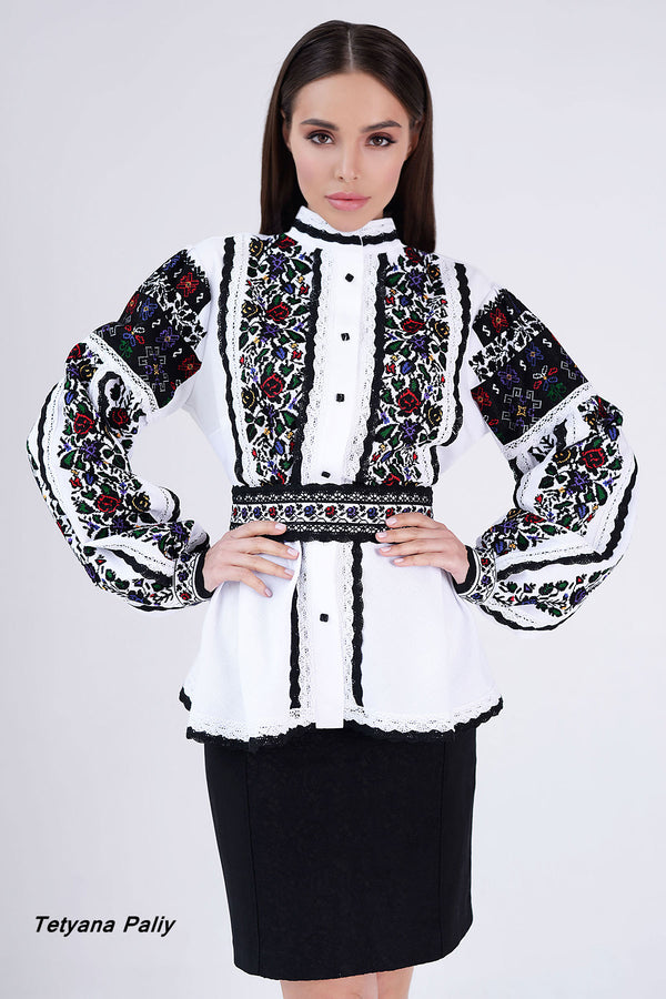Embroidered Shirt Vesta