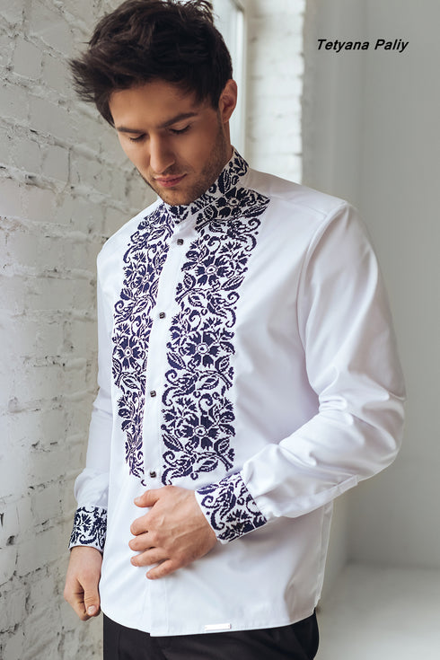 Vyshyvanka Vladislav Blue embroidery
