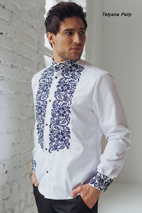 Vyshyvanka Vladislav Blue embroidery