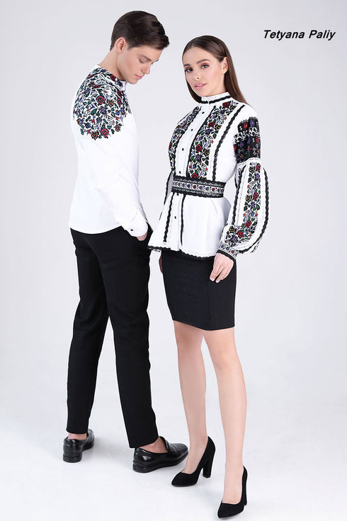 Women's Vyshyvanka Vesta and men's Vyshyvanka Dmytro