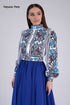 Embroidered shirt Bohemia (blue embroidery)
