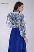 Embroidered shirt Bohemia (blue embroidery)