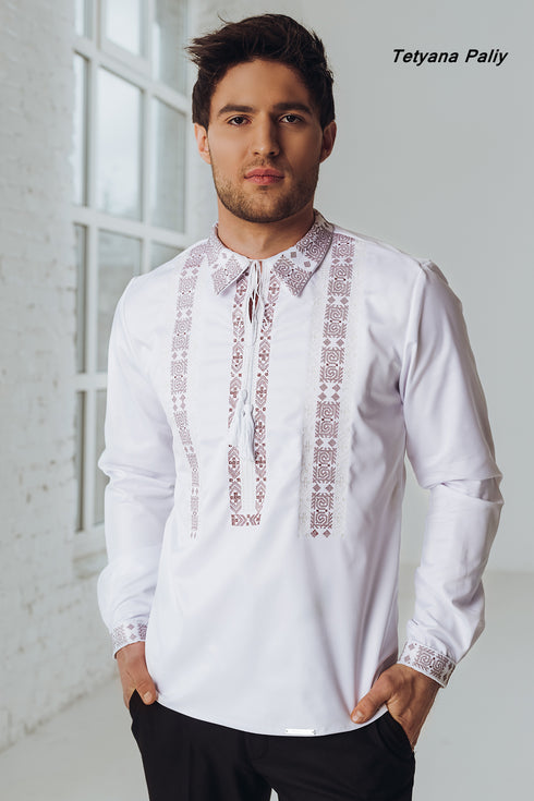 Kyrylo Vyshyvanka, beige embroidery