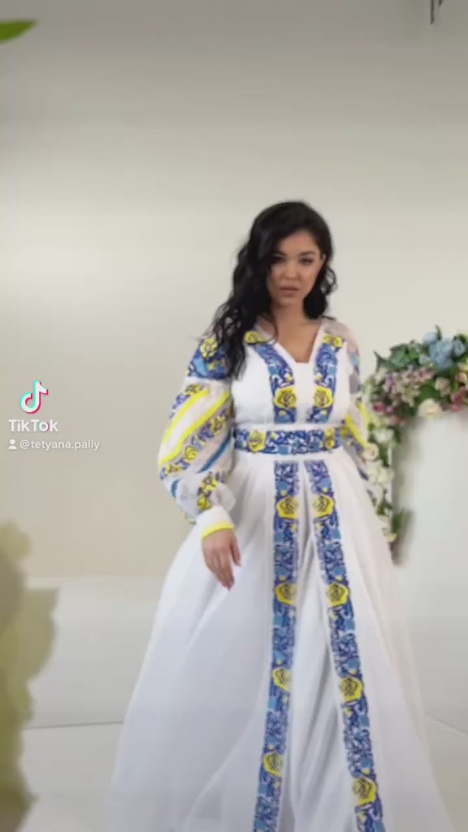 Ineya-M Dress - Lupir Print Blue