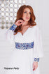 Dress Petunia, shirt Dmytro (blue embroidery)