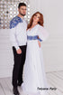 Dress Petunia, shirt Dmytro (blue embroidery)