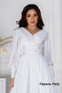 Petunia dress, men's Pitner shirt, white on white embroidery