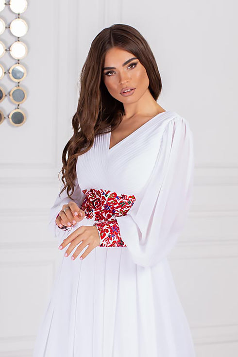 Dress Petunia ( red embroidery )