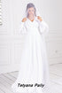 Petunia dress, men's Pitner shirt, white on white embroidery