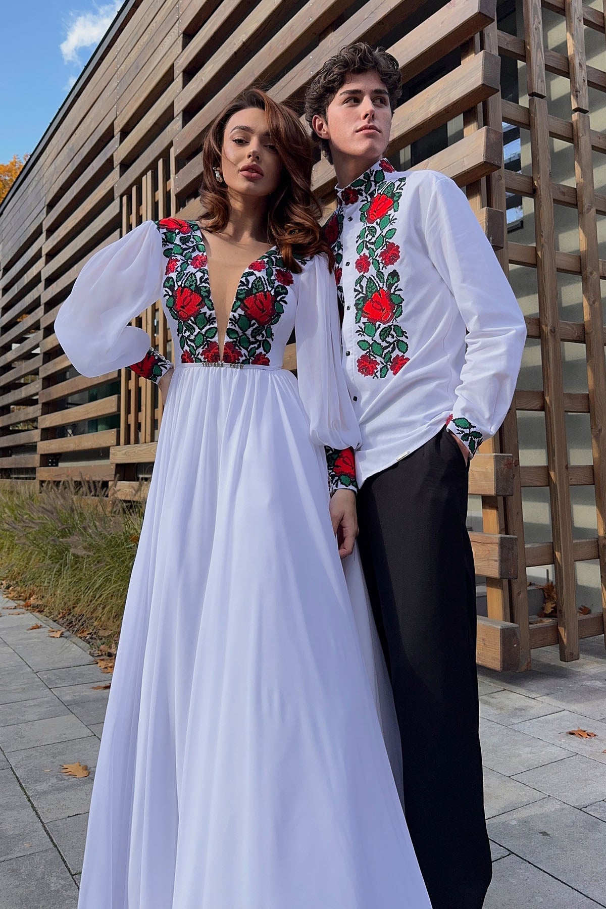 Embroidered sets for couples (with long dresses) Tetyana Paliy Embroidered sets for couples (with long dresses) Tetyana Paliy